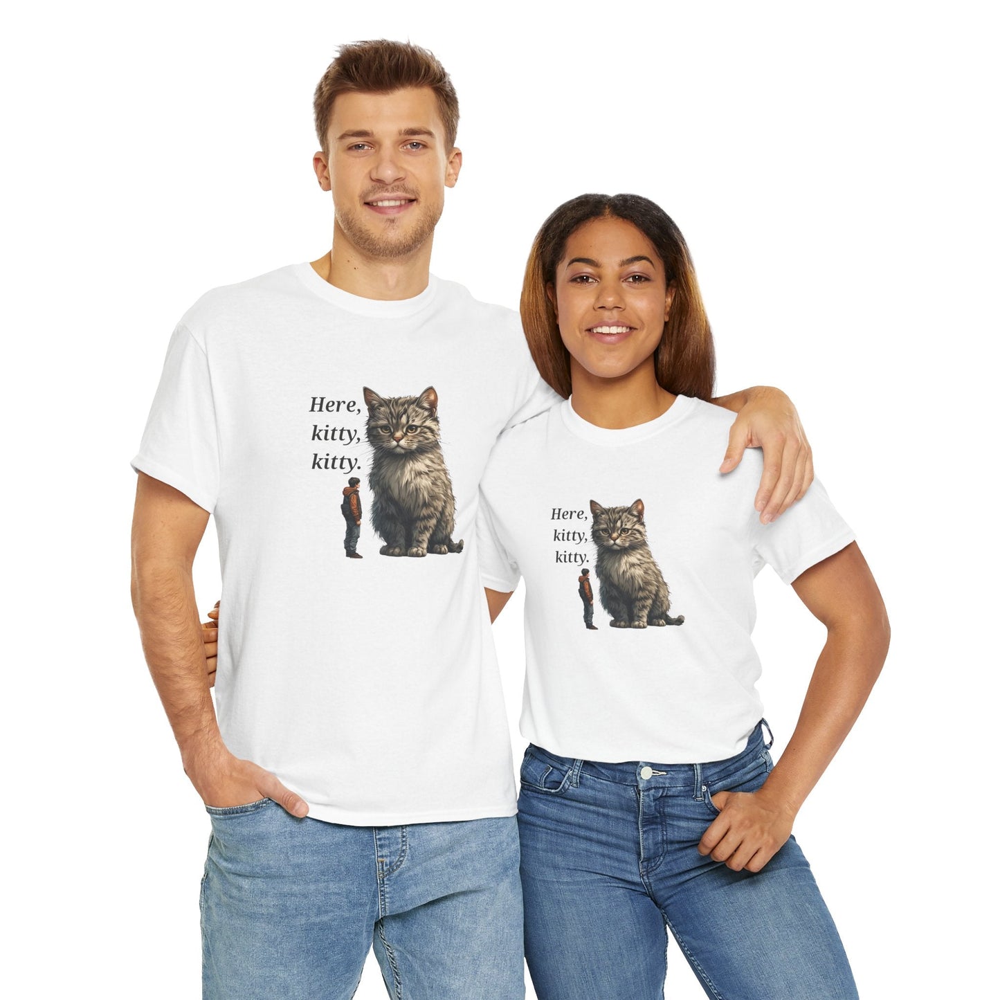 Here Kitty Kitty Funny Tee - Humorous Shirt for Cat Lovers