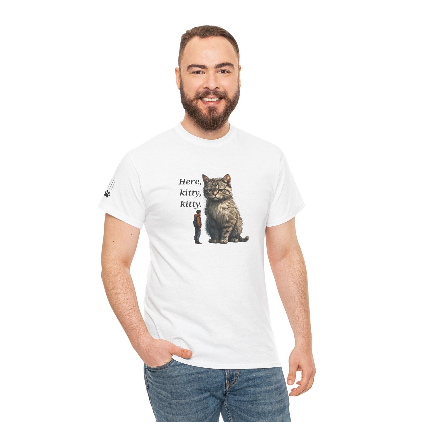 Here Kitty Kitty Funny Tee - Humorous Shirt for Cat Lovers