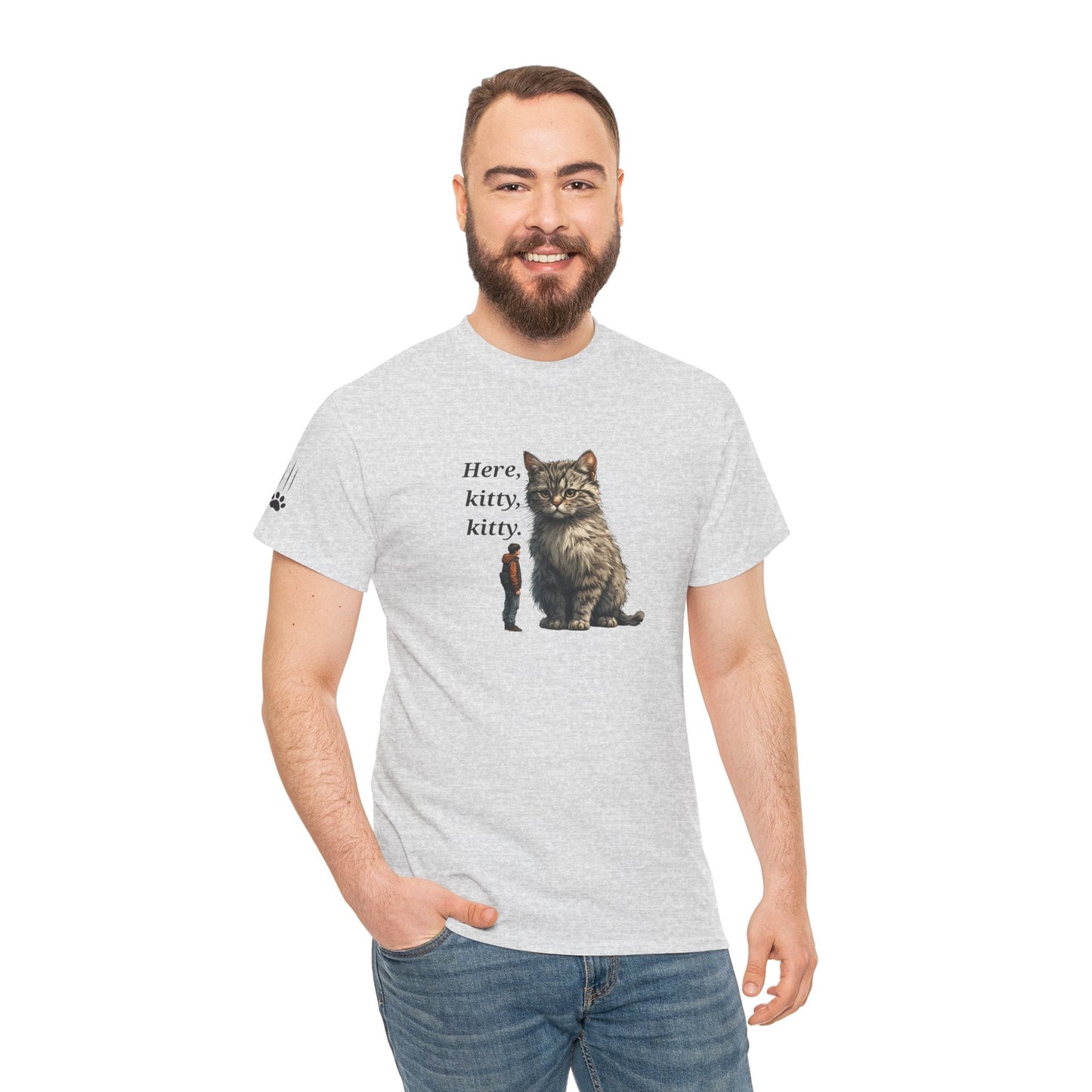 Here Kitty Kitty Funny Tee - Humorous Shirt for Cat Lovers