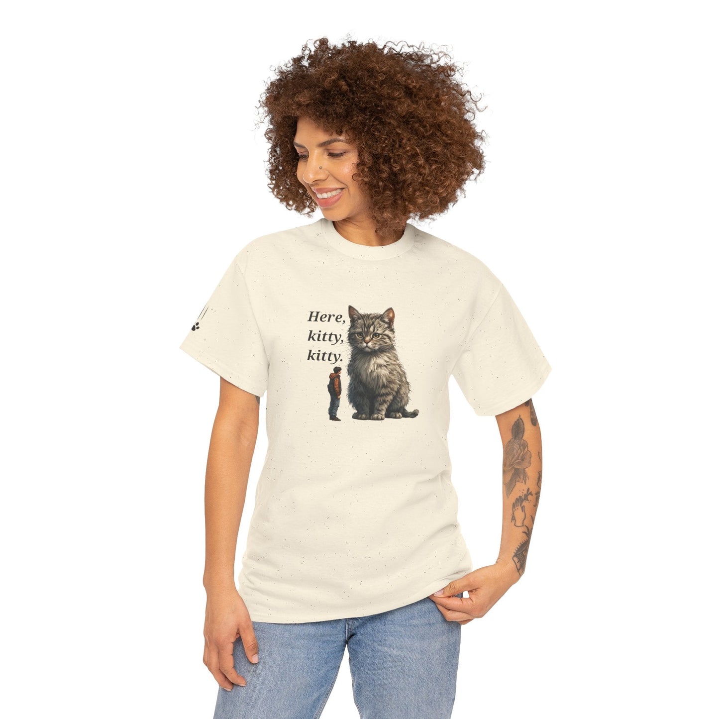 Here Kitty Kitty Funny Tee - Humorous Shirt for Cat Lovers