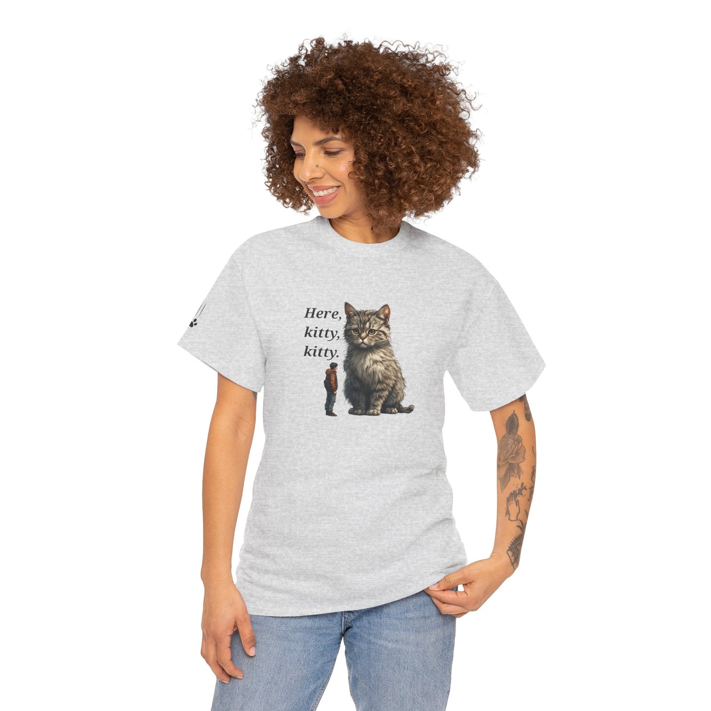 Here Kitty Kitty Funny Tee - Humorous Shirt for Cat Lovers