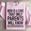Voici un code que seuls les parents connaîtront Sweatshirt