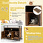 Gbruno Washroom caché pour chat avec portes doubles - Café