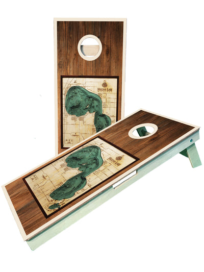 Premium Higgins Lake Michigan Cornhole Boards - Korvel