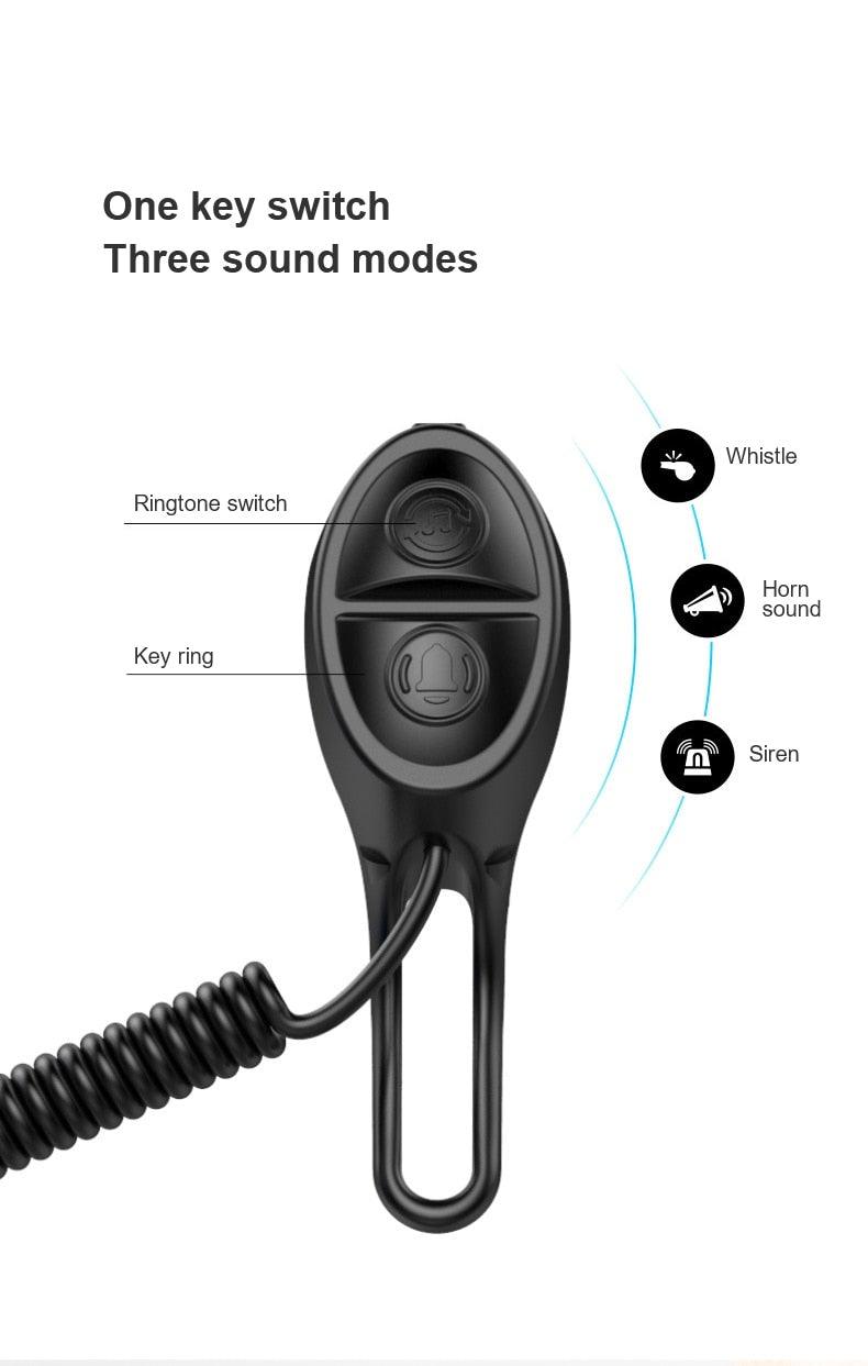 High Bicycle Electric Bell Invisible Waterproof Bike Horn For Scooter USB Charging Riding Equipment Accessory Electric Bike Horn  Cycling Bicycle Scooter Horn With Rechargeable Battery - Korvel
