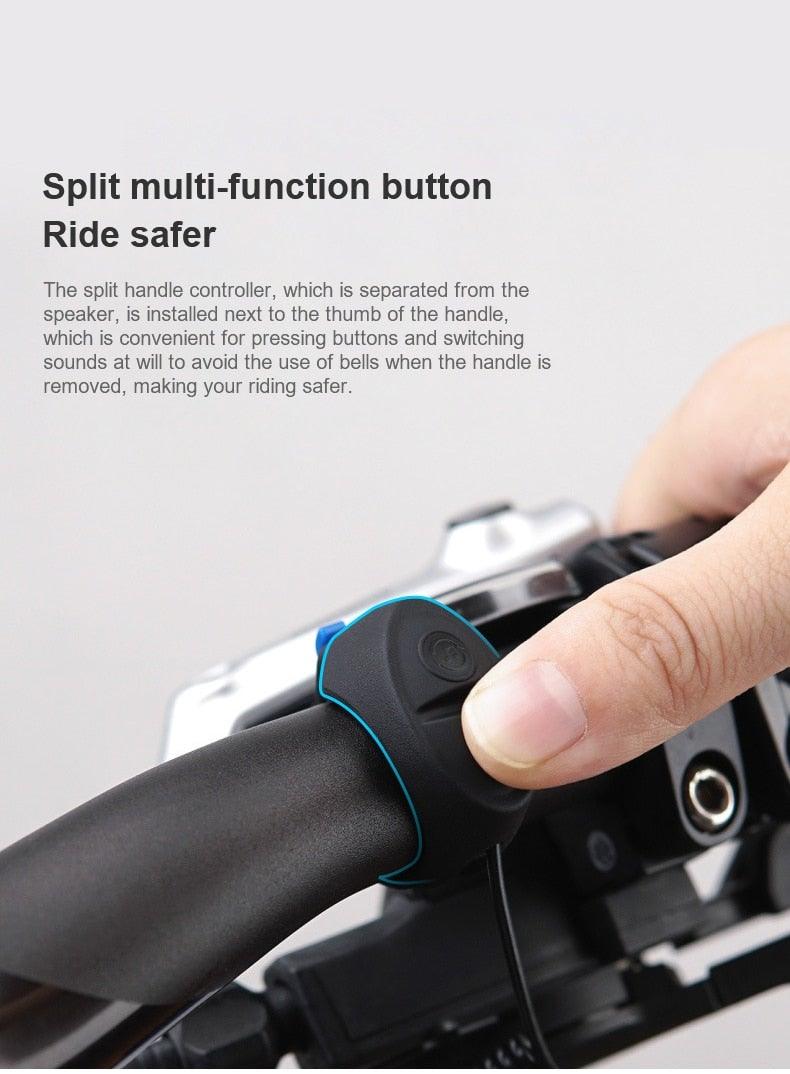 High Bicycle Electric Bell Invisible Waterproof Bike Horn For Scooter USB Charging Riding Equipment Accessory Electric Bike Horn  Cycling Bicycle Scooter Horn With Rechargeable Battery - Korvel