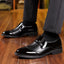 High end shiny business dress leather shoes, height increasing set feet, suit shoes, men's shoes - Korvel