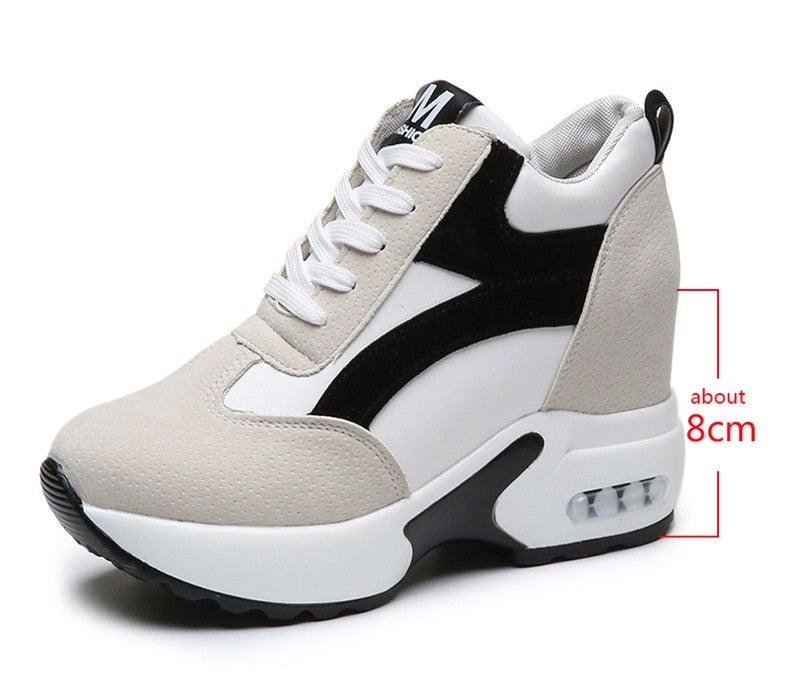 Zapatillas de Tacón Alto para Mujeres Premium - Rojo y Negro con Amortiguación de Aire