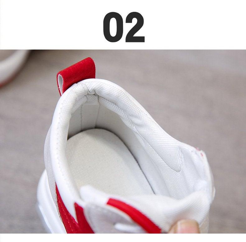 Zapatillas de Tacón Alto para Mujeres Premium - Rojo y Negro con Amortiguación de Aire
