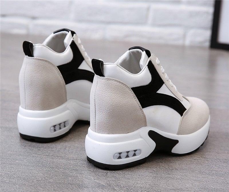 Zapatillas de Tacón Alto para Mujeres Premium - Rojo y Negro con Amortiguación de Aire