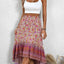 High-Low Elastic Waist Skirt - Korvel