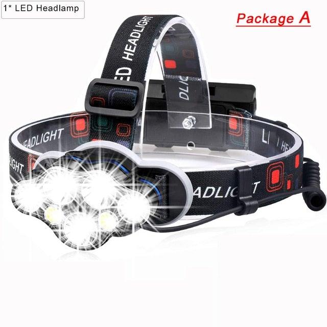 Ultra Bright Rechargeable LED Headlamp - 7 Modes & Waterproof Design for Outdoor Adventures - Korvel
