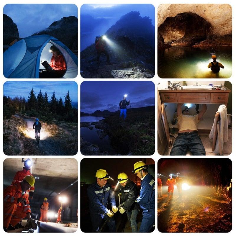 Ultra Bright Rechargeable LED Headlamp - 7 Modes & Waterproof Design for Outdoor Adventures - Korvel
