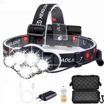 Ultra Bright Rechargeable LED Headlamp - 7 Modes & Waterproof Design for Outdoor Adventures - Korvel