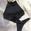Conjunto de Bikini de Cuello Alto para Mujer - Traje de Baño Elegante y Cómodo
