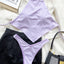 Conjunto de Bikini de Cuello Alto para Mujer - Traje de Baño Elegante y Cómodo