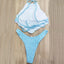 Conjunto de Bikini de Cuello Alto para Mujer - Traje de Baño Elegante y Cómodo