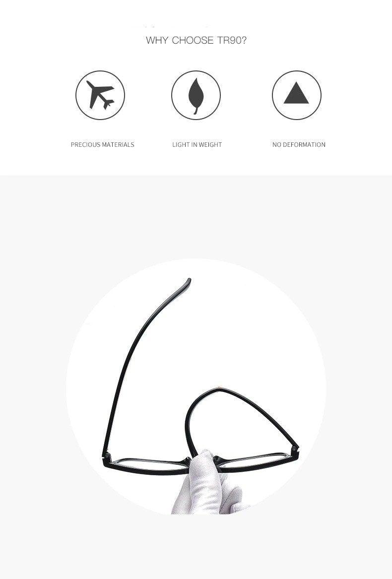 Lunettes de protection contre la lumière bleue premium - Monture carrée classique