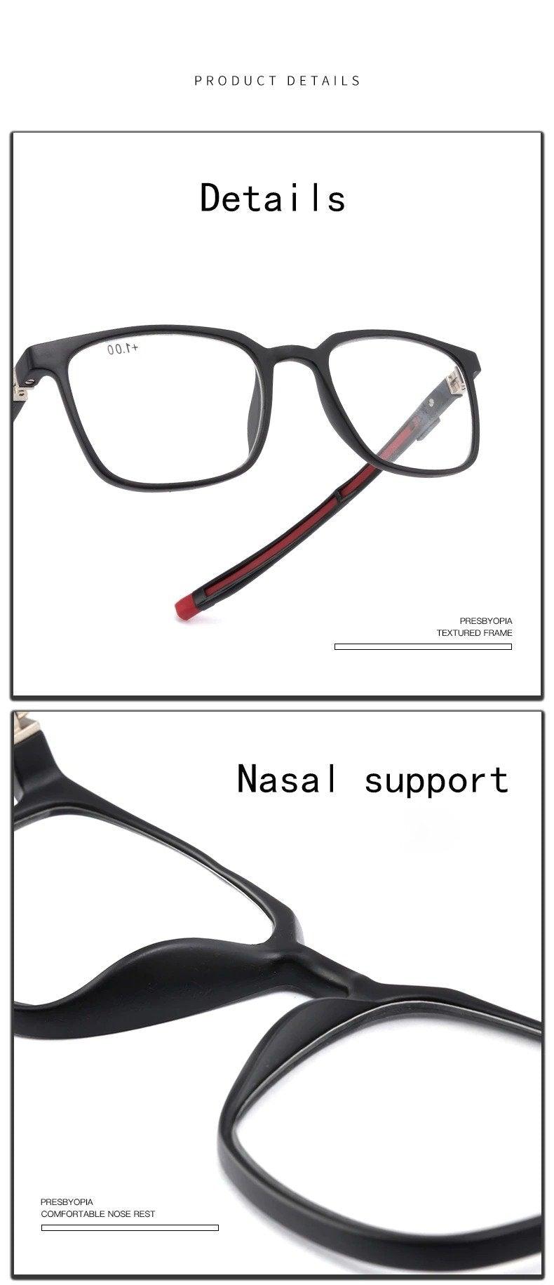 Premium Anti-Blue Reading Glasses with Magnetic Neck Strap
