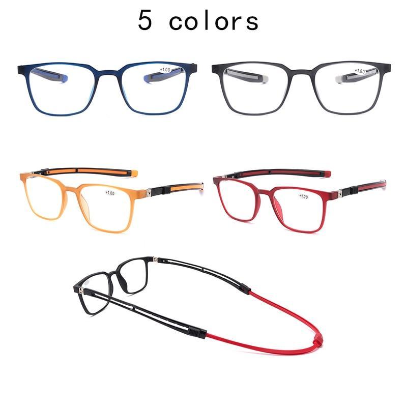 Premium Anti-Blue Reading Glasses with Magnetic Neck Strap