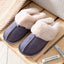 Pantuflas de Invierno de Cuero de Ternera de Suede Premium con Forro de Piel de Pana