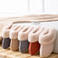 Pantuflas de Invierno de Cuero de Ternera de Suede Premium con Forro de Piel de Pana