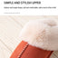 Pantuflas de Invierno de Cuero de Ternera de Suede Premium con Forro de Piel de Pana