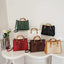 High Quality Leather Shoulder Bag For Women Luxury Alligator Handbag Designer Women Bag Retro Bamboo Handle Tote Bag Female - Korvel