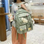 Sac à dos en nylon imperméable de qualité supérieure pour femmes - Style universitaire tendance