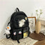 Sac à dos en nylon imperméable de qualité supérieure pour femmes - Style universitaire tendance