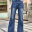 Jeans Bootcut Taille Haute avec Poches
