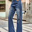 Jeans Bootcut Taille Haute avec Poches
