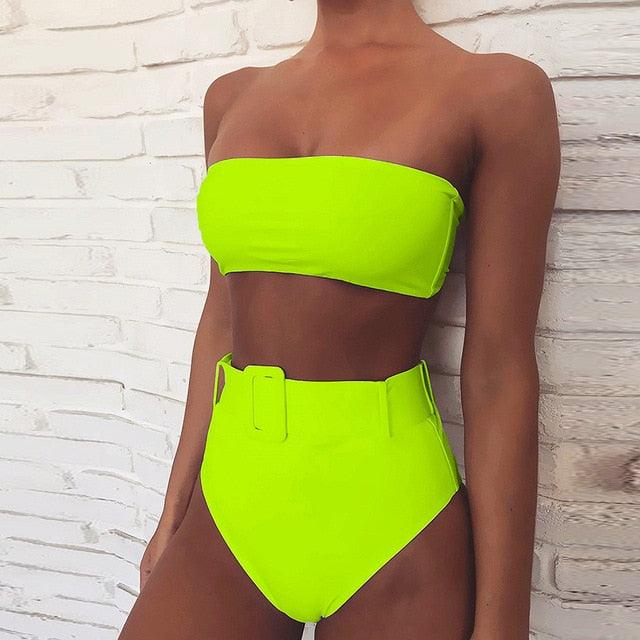 Ensemble de bikini taille haute premium pour femmes