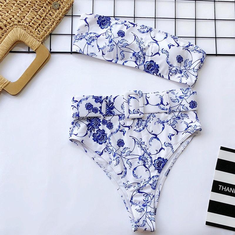 Ensemble de bikini taille haute premium pour femmes