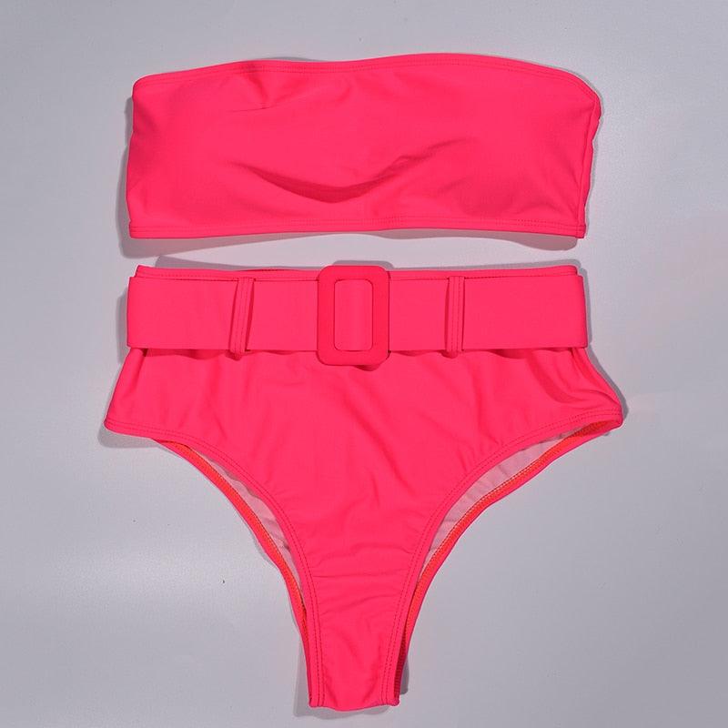 Ensemble de bikini taille haute premium pour femmes