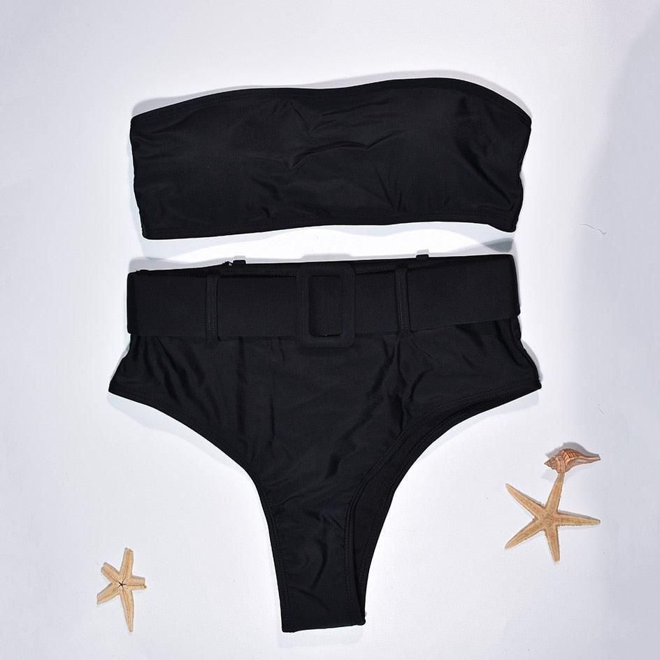 Ensemble de bikini taille haute premium pour femmes