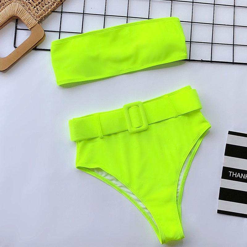 Ensemble de bikini taille haute premium pour femmes