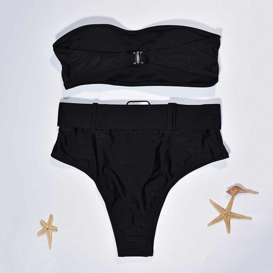 Ensemble de bikini taille haute premium pour femmes