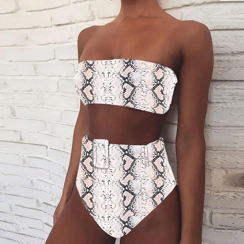 Ensemble de bikini taille haute premium pour femmes