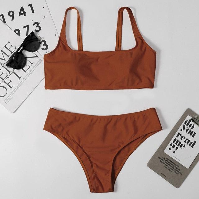 Ensemble de bikini taille haute premium pour femmes