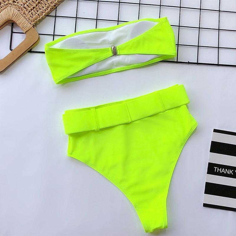 Ensemble de bikini taille haute premium pour femmes