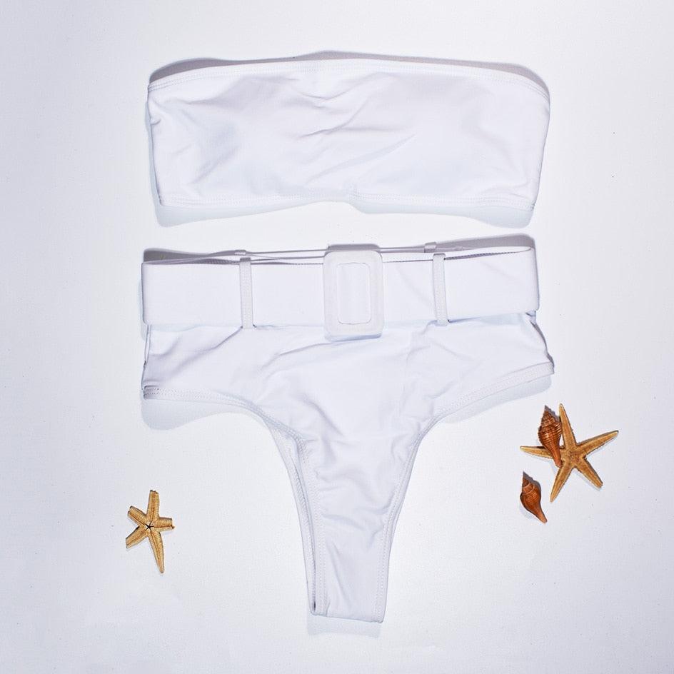 Ensemble de bikini taille haute premium pour femmes