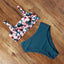 Ensemble de bikini à taille haute imprimé léopard pour femmes