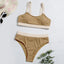 Ensemble de bikini à taille haute imprimé léopard pour femmes