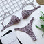 High Waist Leopard Print Bikini Set for Women