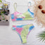 Ensemble de bikini à taille haute en ribbed pour femmes