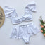 High Waist Flounce Bikini Set for Women