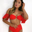 High Waist Flounce Bikini Set for Women