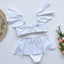 High Waist Flounce Bikini Set for Women