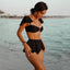High Waist Flounce Bikini Set for Women